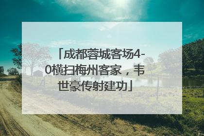 成都蓉城客场4-0横扫梅州客家，韦世豪传射建功