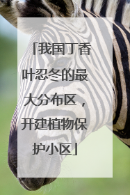 我国丁香叶忍冬的最大分布区，开建植物保护小区