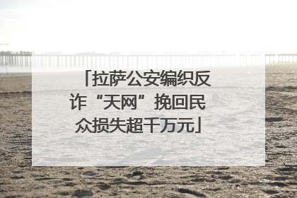 拉萨公安编织反诈“天网”挽回民众损失超千万元