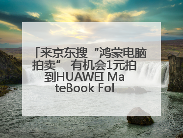 来京东搜“鸿蒙电脑拍卖” 有机会1元拍到HUAWEI MateBook Fold 非凡大师