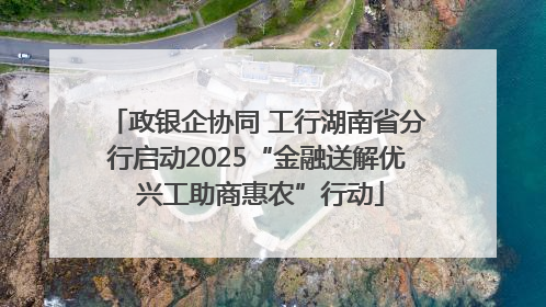 政银企协同 工行湖南省分行启动2025“金融送解优 兴工助商惠农”行动