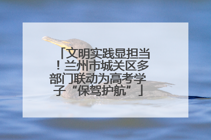 文明实践显担当！兰州市城关区多部门联动为高考学子“保驾护航”