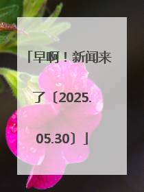 早啊！新闻来了〔2025.05.30〕