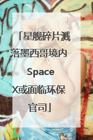 星舰碎片溅落墨西哥境内 SpaceX或面临环保官司