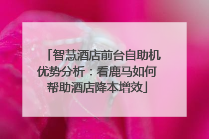 智慧酒店前台自助机优势分析：看鹿马如何帮助酒店降本增效