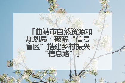 曲靖市自然资源和规划局：破解“信号盲区”搭建乡村振兴“信息路”