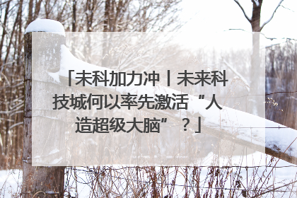 未科加力冲丨未来科技城何以率先激活“人造超级大脑”？