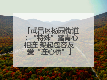 武昌区杨园街道：“特殊”踏青心相连 架起包容友爱“连心桥”