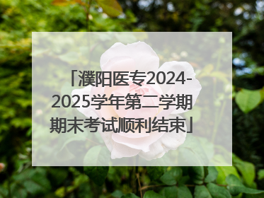 濮阳医专2024-2025学年第二学期期末考试顺利结束