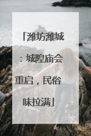 潍坊潍城：城隍庙会重启，民俗味拉满