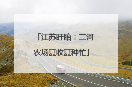 江苏盱眙：三河农场夏收夏种忙