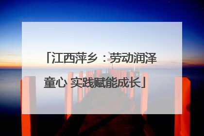江西萍乡：劳动润泽童心 实践赋能成长