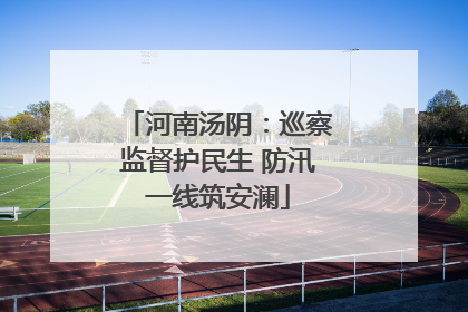 河南汤阴：巡察监督护民生 防汛一线筑安澜