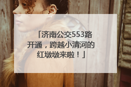 济南公交553路开通，跨越小清河的红墩墩来啦！