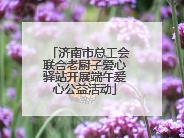 济南市总工会联合老厨子爱心驿站开展端午爱心公益活动