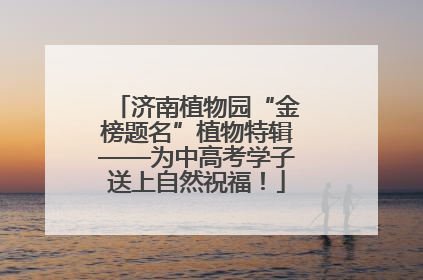 济南植物园“金榜题名”植物特辑——为中高考学子送上自然祝福！