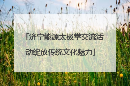 济宁能源太极拳交流活动绽放传统文化魅力