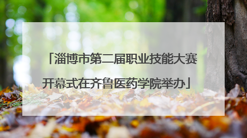 淄博市第二届职业技能大赛开幕式在齐鲁医药学院举办