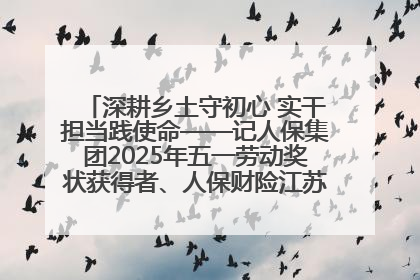 深耕乡土守初心 实干担当践使命——记人保集团2025年五一劳动奖状获得者、人保财险江苏南通海安支公司