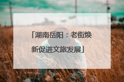 湖南岳阳：老街焕新促进文旅发展