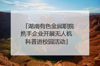 湖南有色金属职院携手企业开展无人机科普进校园活动