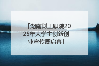 湖南财工职院2025年大学生创新创业宣传周启幕