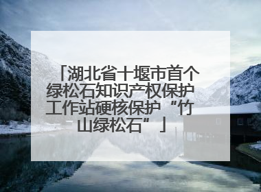 湖北省十堰市首个绿松石知识产权保护工作站硬核保护“竹山绿松石”