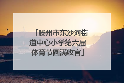 滕州市东沙河街道中心小学第六届体育节圆满收官