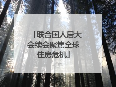 联合国人居大会续会聚焦全球住房危机