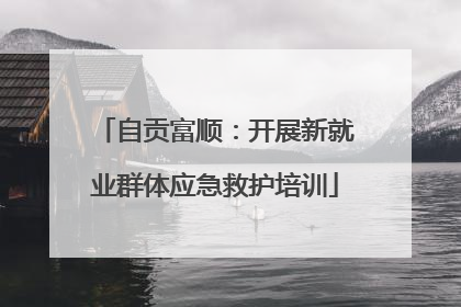 自贡富顺：开展新就业群体应急救护培训