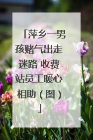 萍乡一男孩赌气出走迷路 收费站员工暖心相助（图）