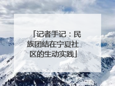 记者手记：民族团结在宁夏社区的生动实践