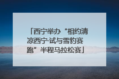 西宁举办“相约清凉西宁·试与雪豹赛跑”半程马拉松赛