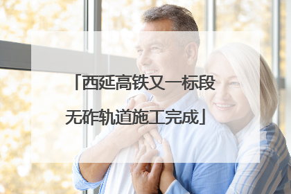 西延高铁又一标段无砟轨道施工完成