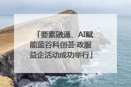 要素融通、AI赋能蓝谷科创荟·政服益企活动成功举行