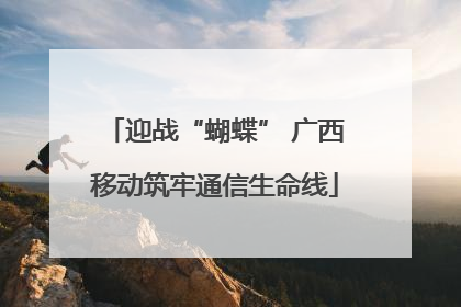 迎战“蝴蝶” 广西移动筑牢通信生命线