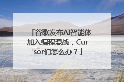 谷歌发布AI智能体加入编程混战，Cursor们怎么办？