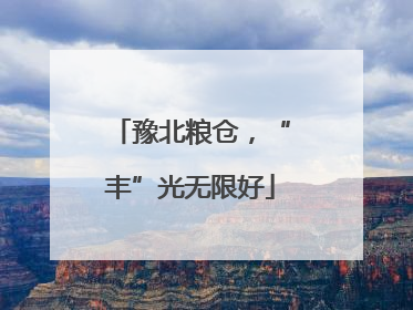 豫北粮仓，“丰”光无限好