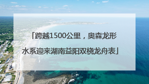 跨越1500公里，奥森龙形水系迎来湖南益阳双桡龙舟表