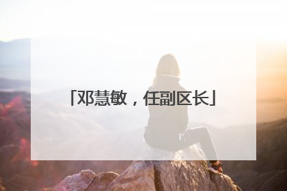 邓慧敏，任副区长