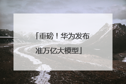 重磅！华为发布准万亿大模型