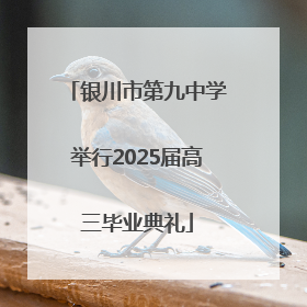银川市第九中学举行2025届高三毕业典礼
