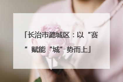 长治市潞城区：以“赛”赋能“城”势而上