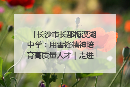 长沙市长郡梅溪湖中学：用雷锋精神培育高质量人才｜走进新时代“雷锋传人 长沙榜样”