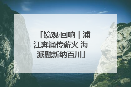 镜观·回响｜浦江奔涌传薪火 海派融新纳百川