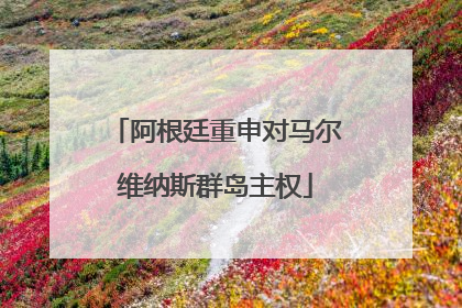 阿根廷重申对马尔维纳斯群岛主权