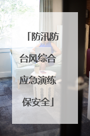 防汛防台风综合应急演练保安全