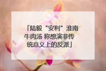 陆毅“安利”淮南牛肉汤 称想演非传统意义上的反派