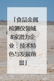 食品金属检测仪领域8家潜力企业：技术特色与发展前景
