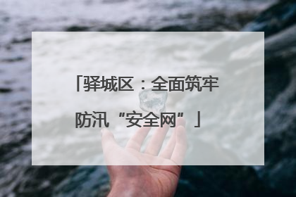驿城区：全面筑牢防汛“安全网”